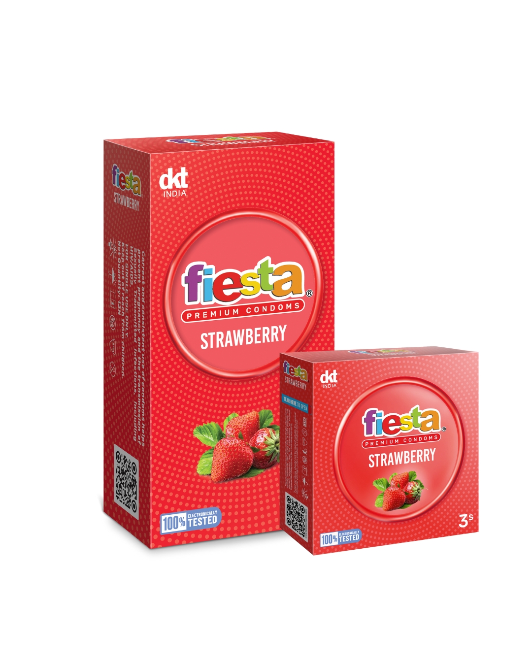 Fiesta Strawberry Premium Condoms