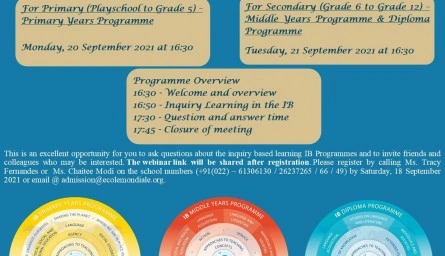 Interactive Webinar on 20th & 21st September 2021...