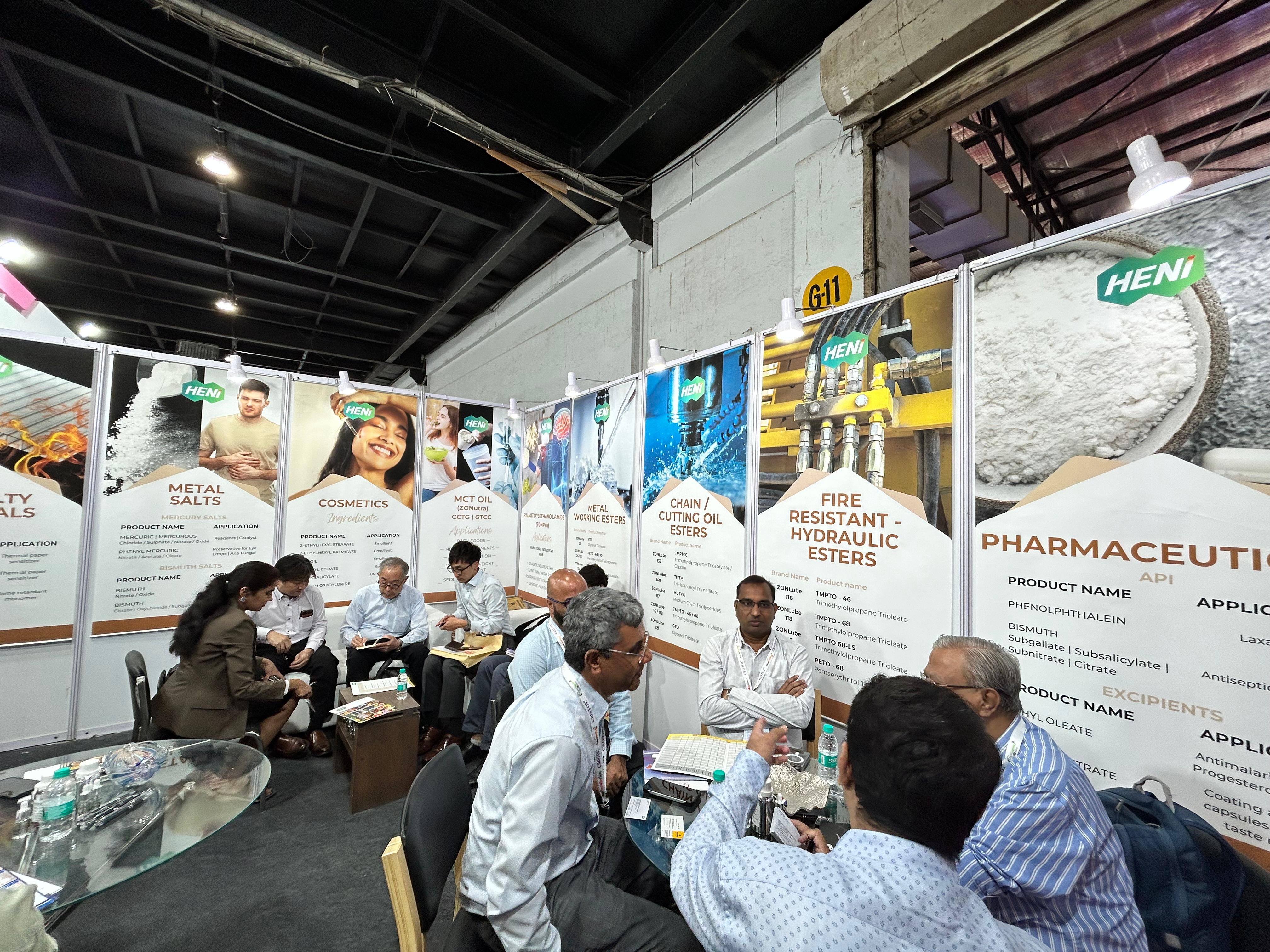 Heni Chemicals event photo – industry networking and brand presentation