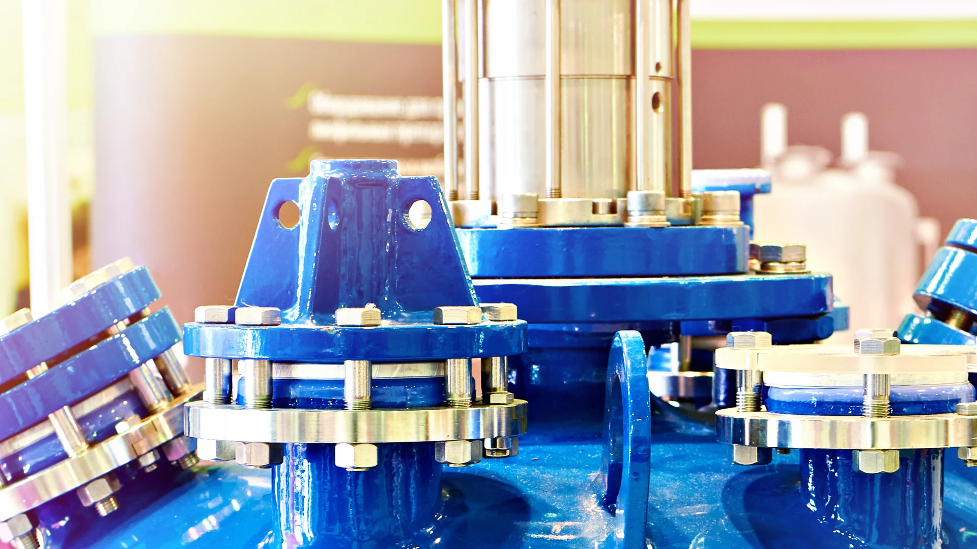 Product application: Industrial chemical solution in use