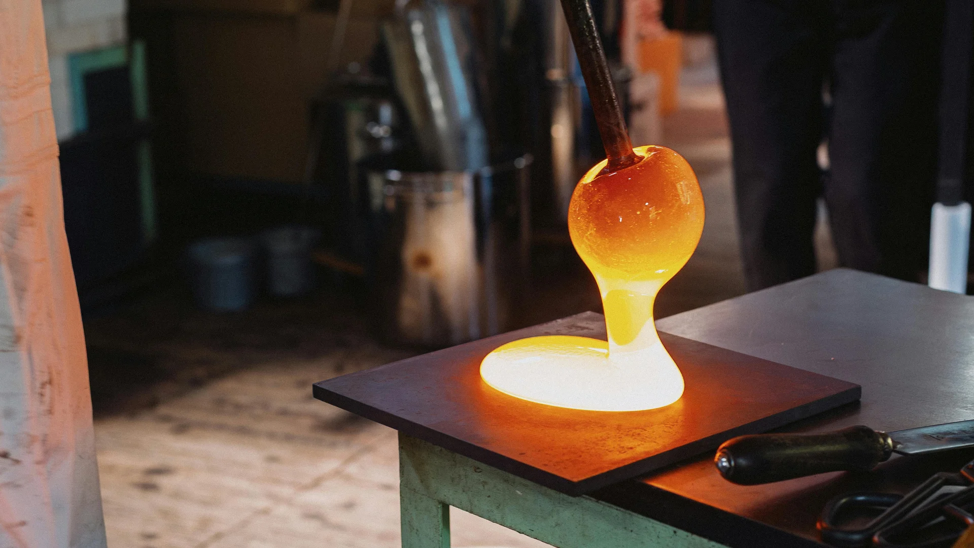 Product application: Industrial chemical solution in use