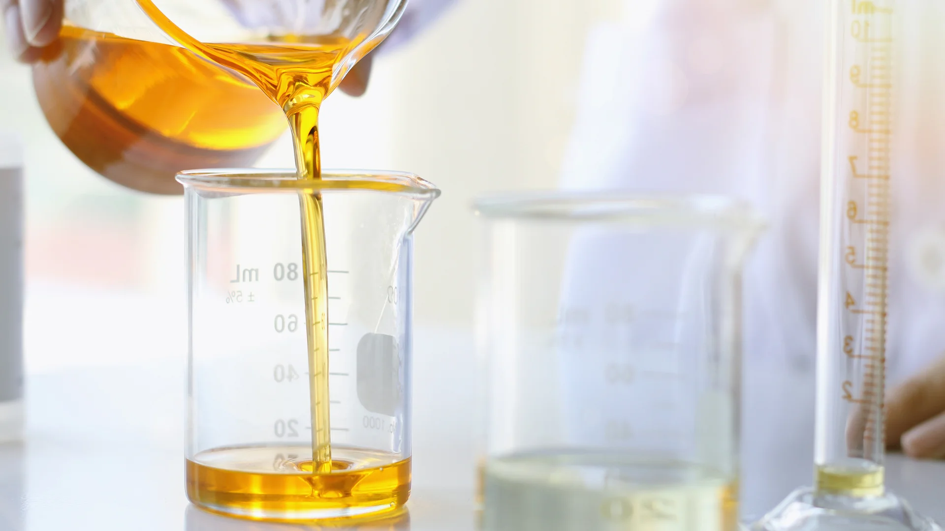 Product application: Industrial chemical solution in use