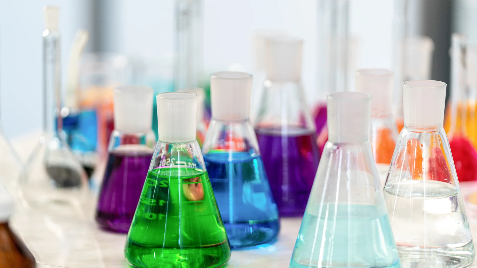 Product application: Industrial chemical solution in use