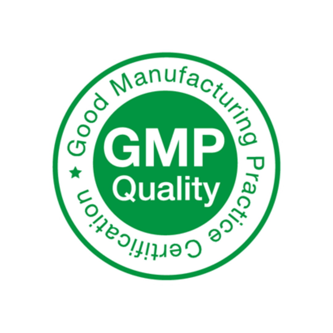 Certification logo: Product meets international quality standards